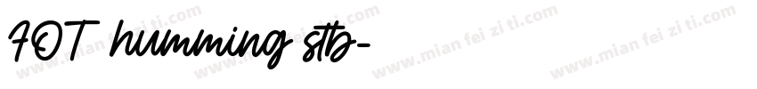 FOT humming stb字体转换
